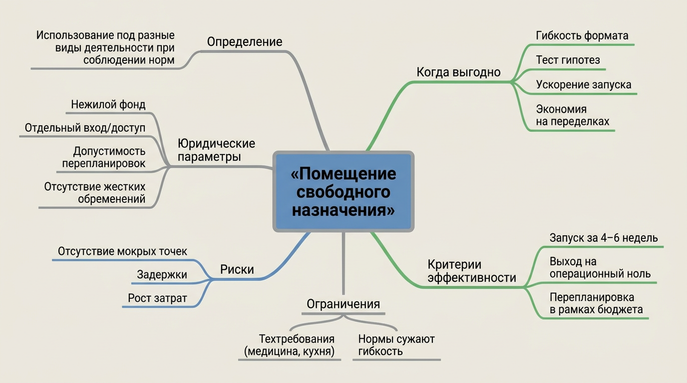 Что такое помещение свободного назначения